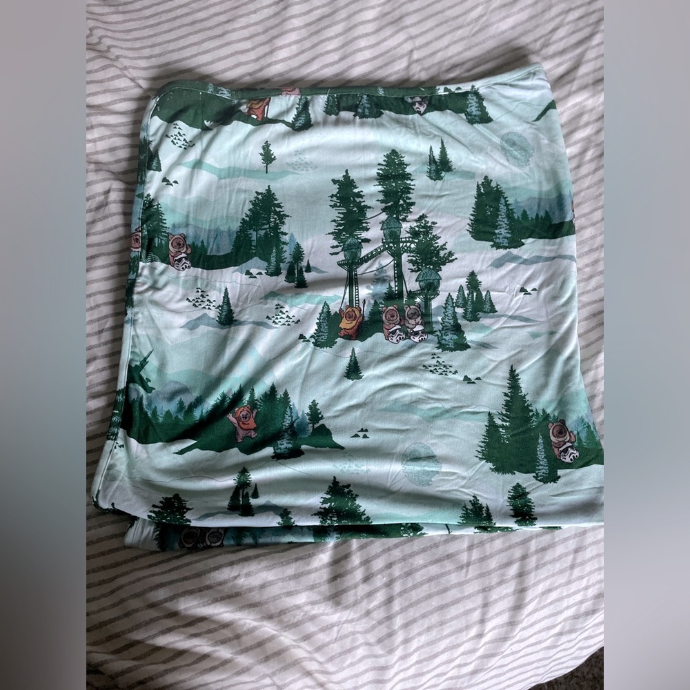Milk Snob Escape from Endor Baby Blanket